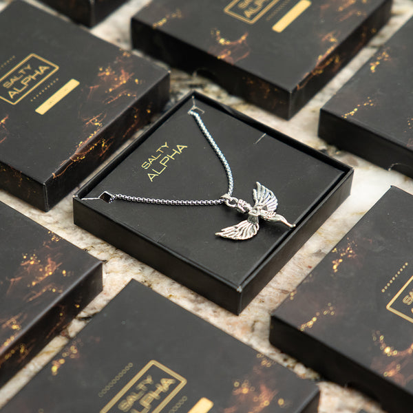 Greek Angel Silver Chain