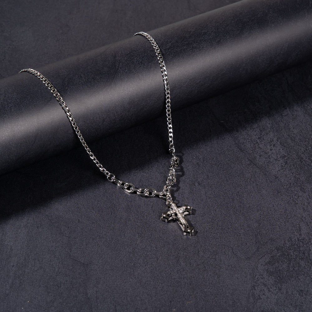 Urban Edge Rectangular Sunglasses & Necklace Combo | Salty