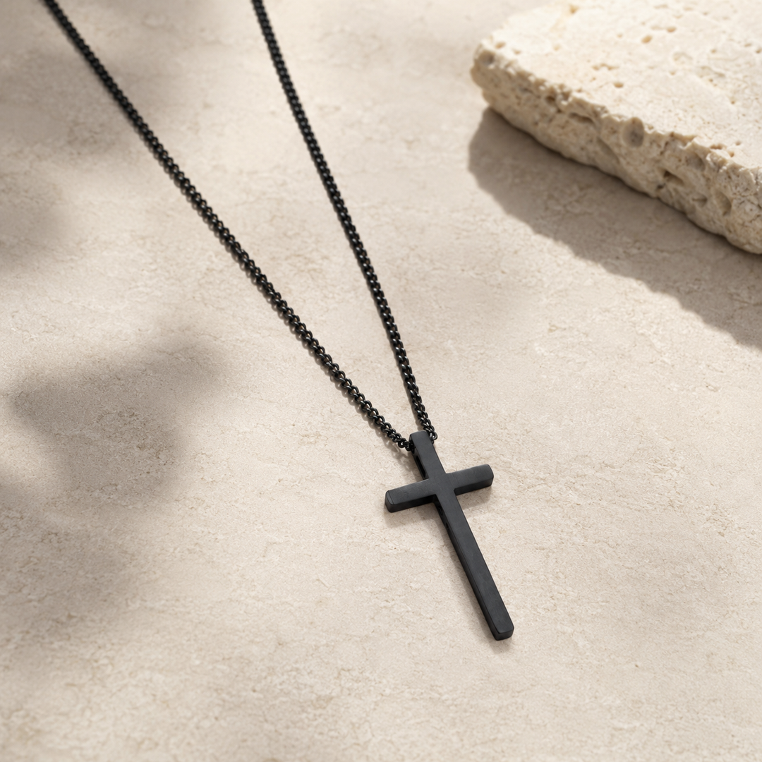Sacred Crossroads Necklace - Black