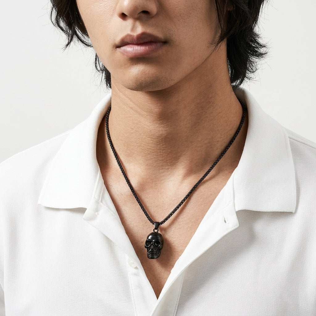 Night King Black Skull Pendant