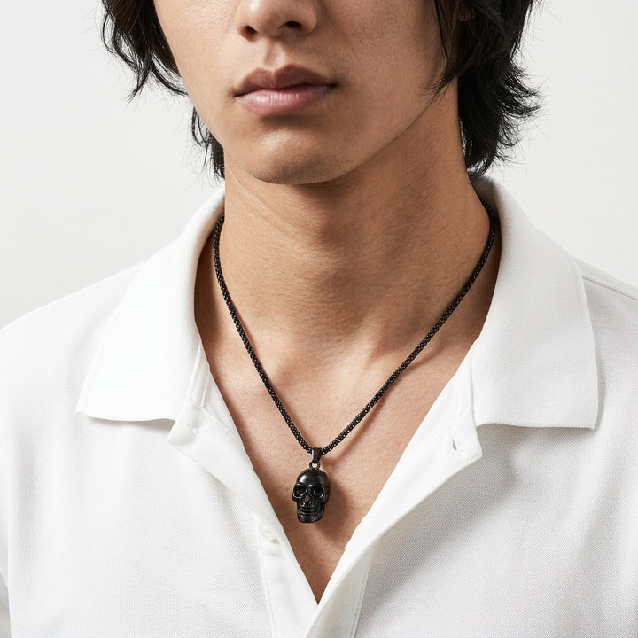 Night King Black Skull Pendant