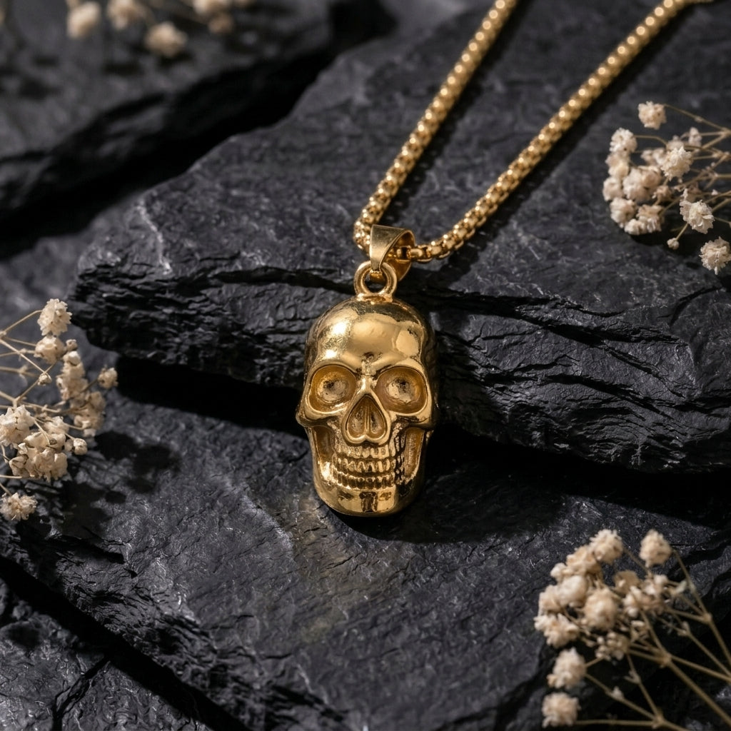 Night King Golden Skull Pendant | Salty – Salty Accessories