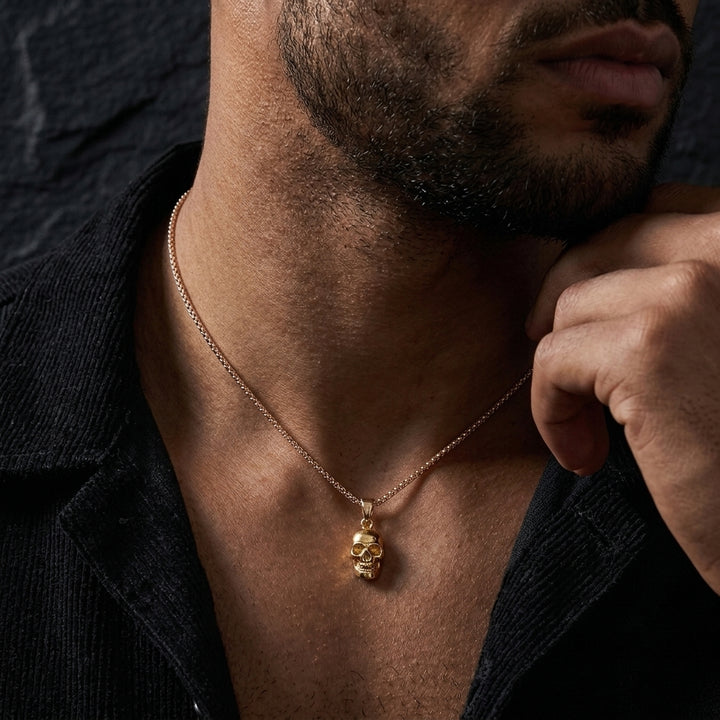 Night King Golden Skull Pendant