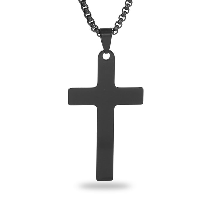 Christ'S Crucifix Black Chain