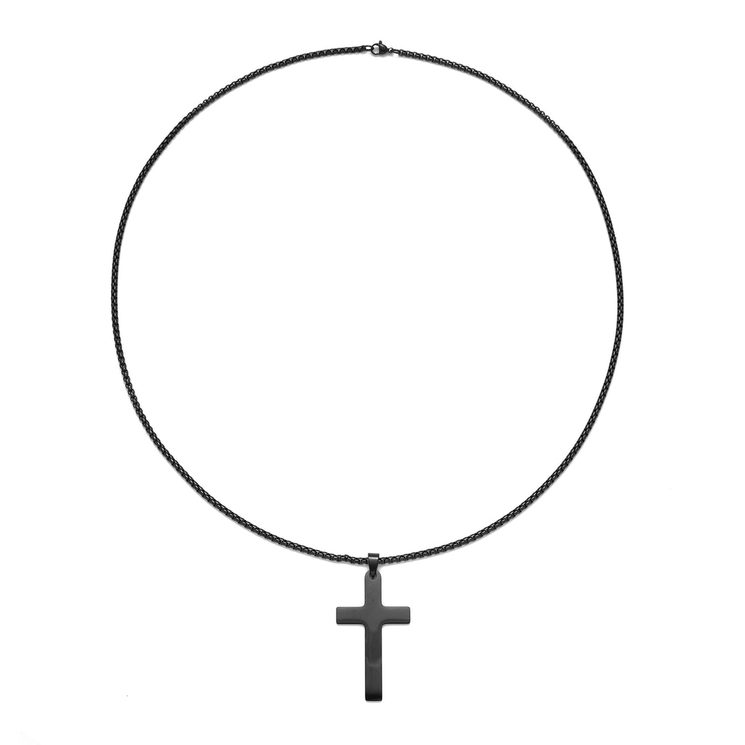 Christ'S Crucifix Black Chain