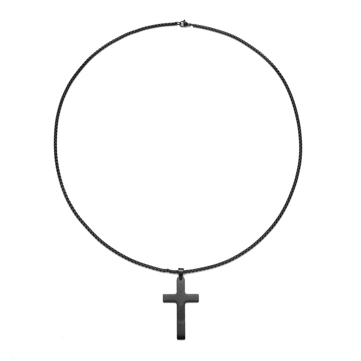 Christ'S Crucifix Black Chain