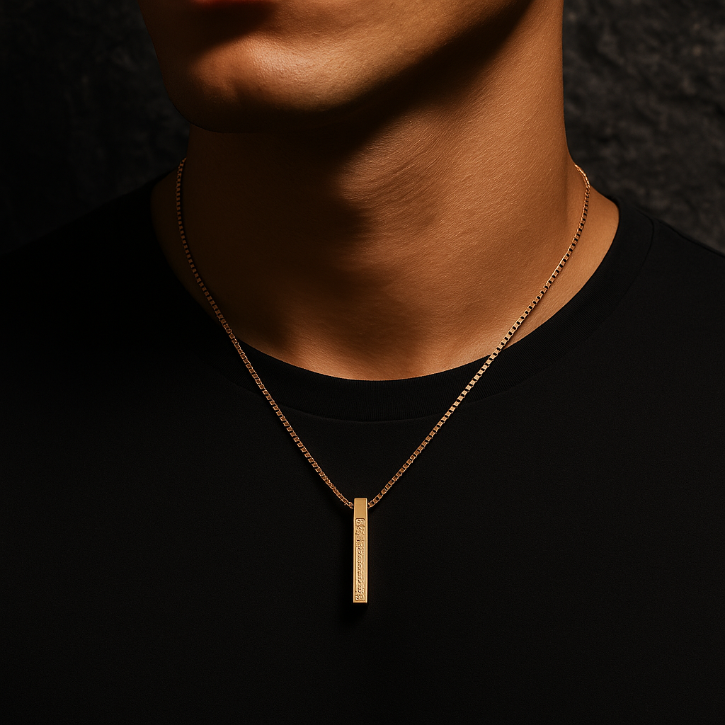 Heliocentric Golden Pendant