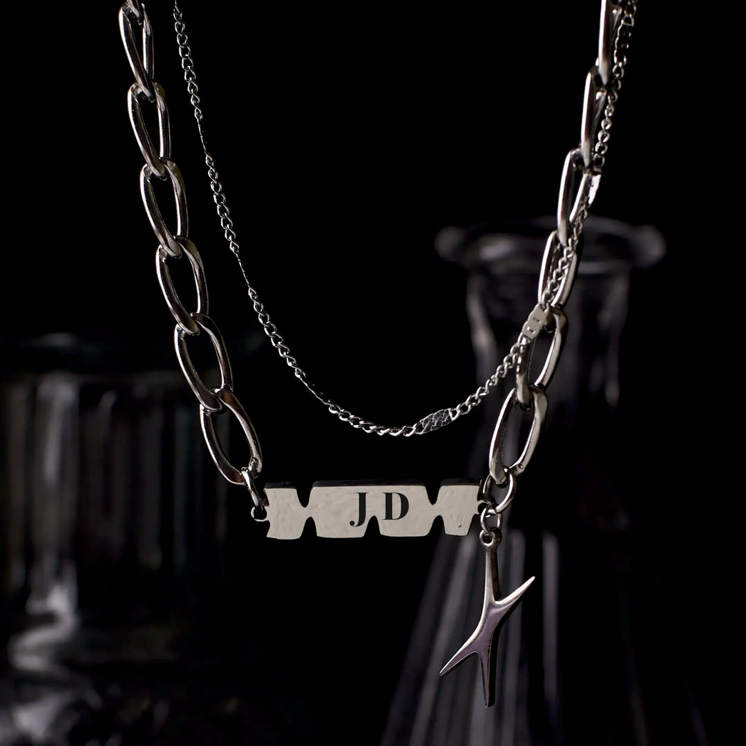 Personalised Modern Stack Chain - Salty Accessories