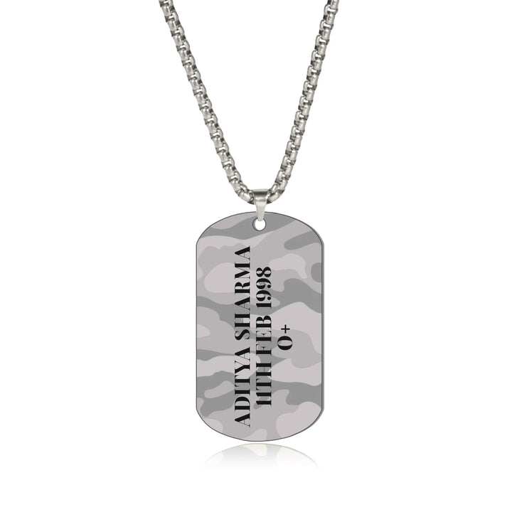 Personalised Alpha Elite Dog-Tag Chain - Salty Accessories