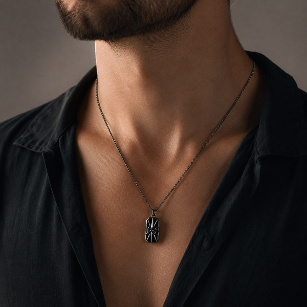 Vintage Travel Silver Chain