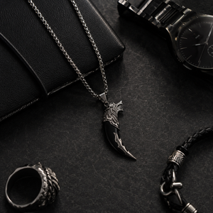 Black Lion Teeth Locket