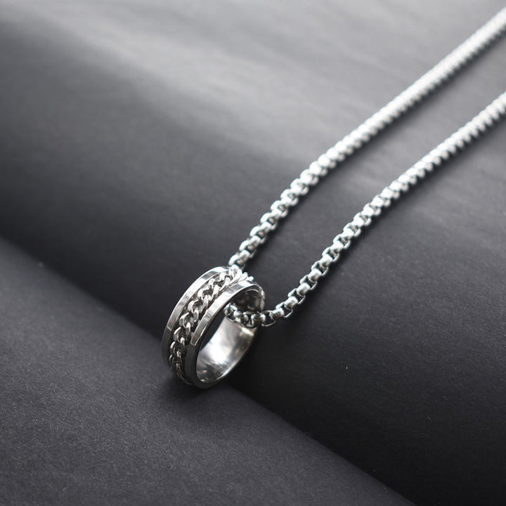 Silver Infinity Ring Chain | Salty