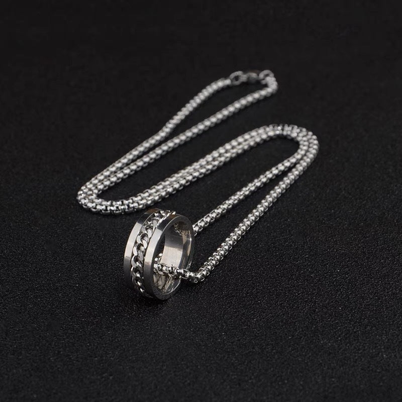 Silver Infinity Ring Chain | Salty