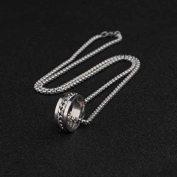Silver Infinity Ring Chain