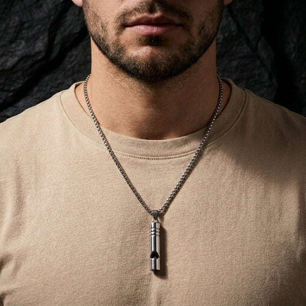 Viking horn Silver Chain