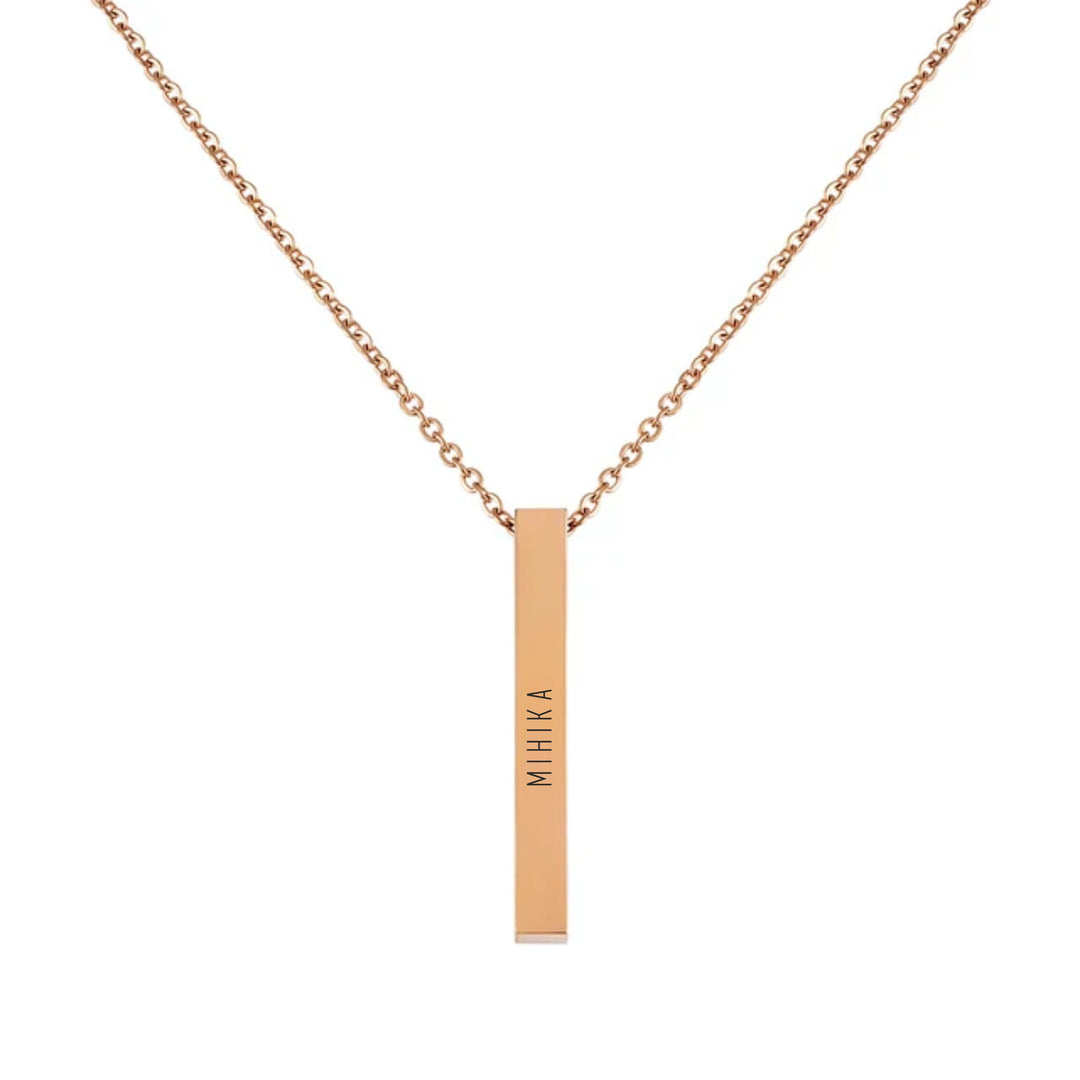 Personalised Street Chic Rose Gold Chain - Salty Accessories