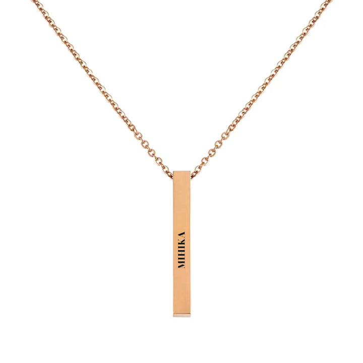 Personalised Street Chic Rose Gold Chain - Salty Accessories