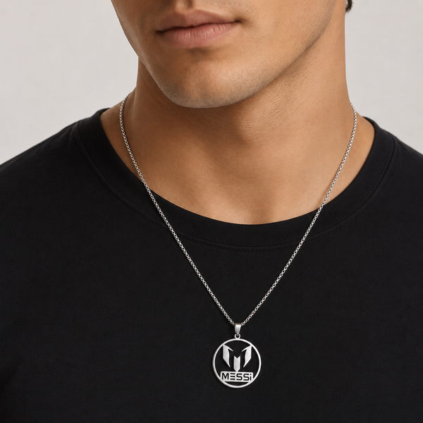 Messi Silver Pendant