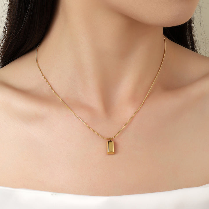 Eternity Charm Gold Necklace - Salty Accessories