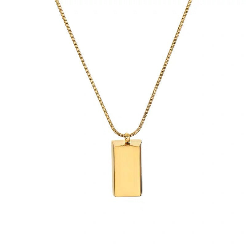 Eternity Charm Gold Necklace - Salty Accessories