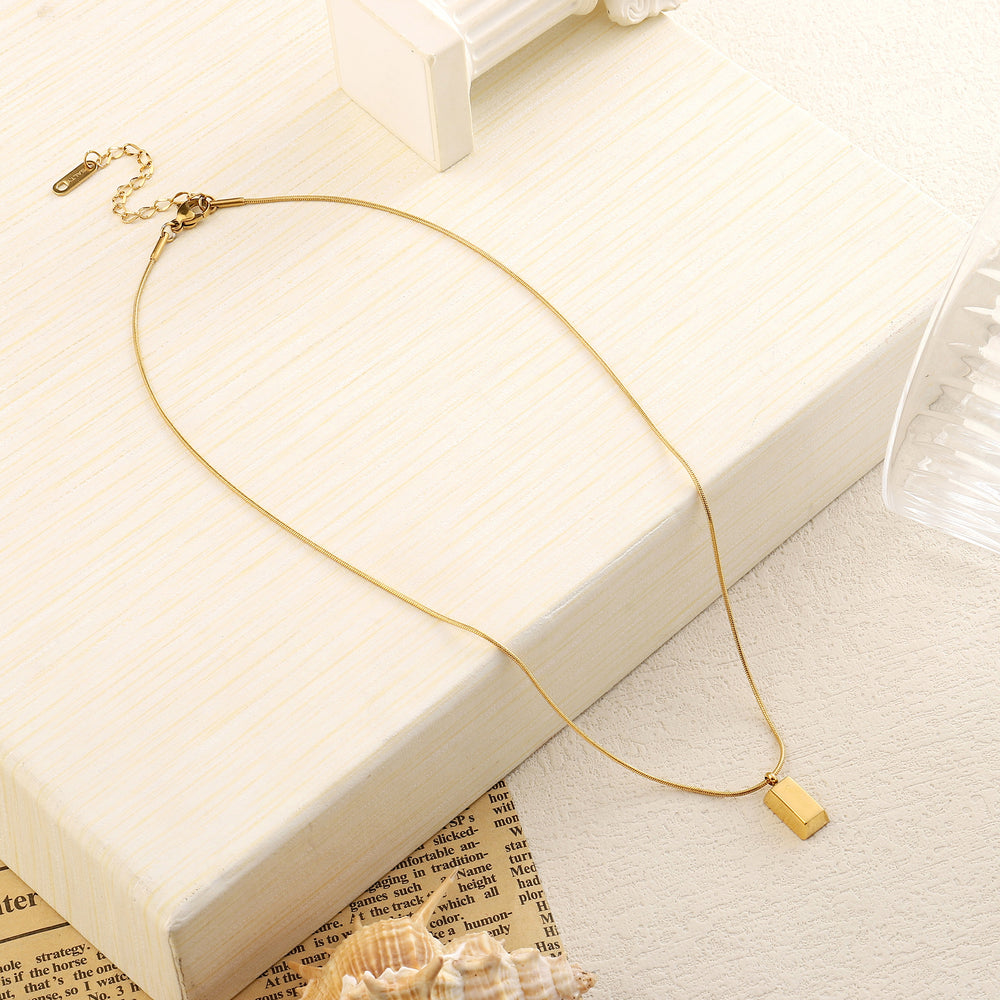 Eternity Charm Gold Necklace - Salty Accessories