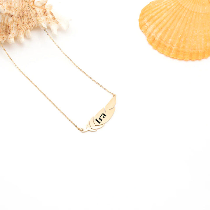 Personalised Leafy Dreamscape Golden Chain - Salty Accessories