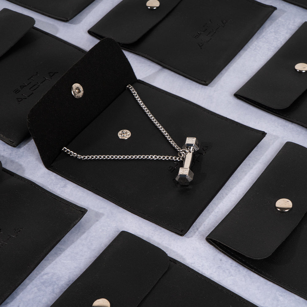 Dumbbell Silver Chain