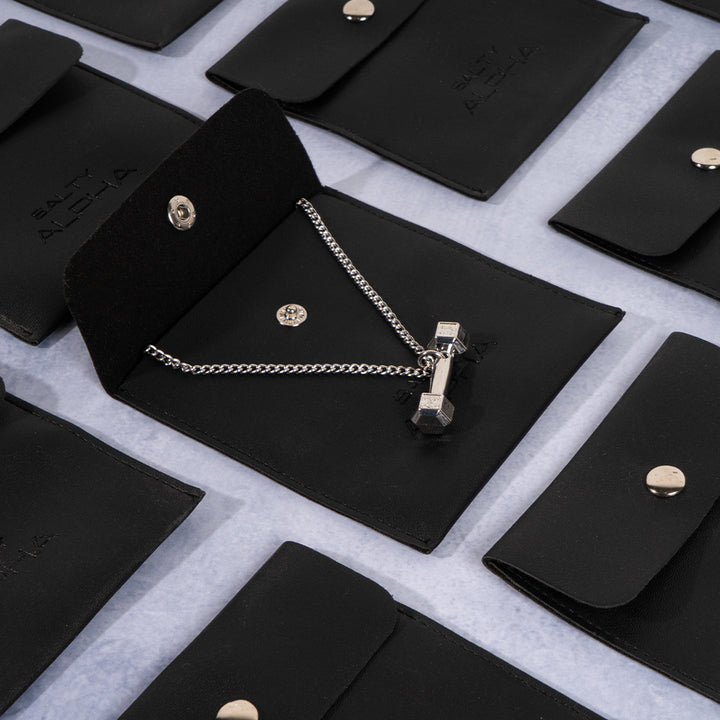 Dumbbell Silver Chain
