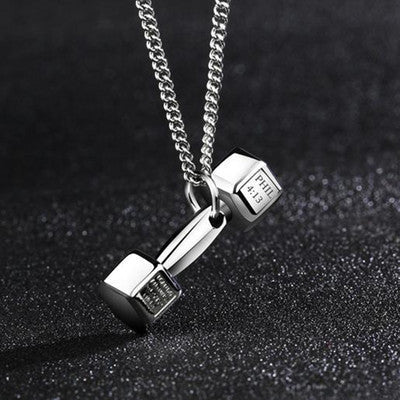 Dumbbell Silver Chain - Salty Accessories