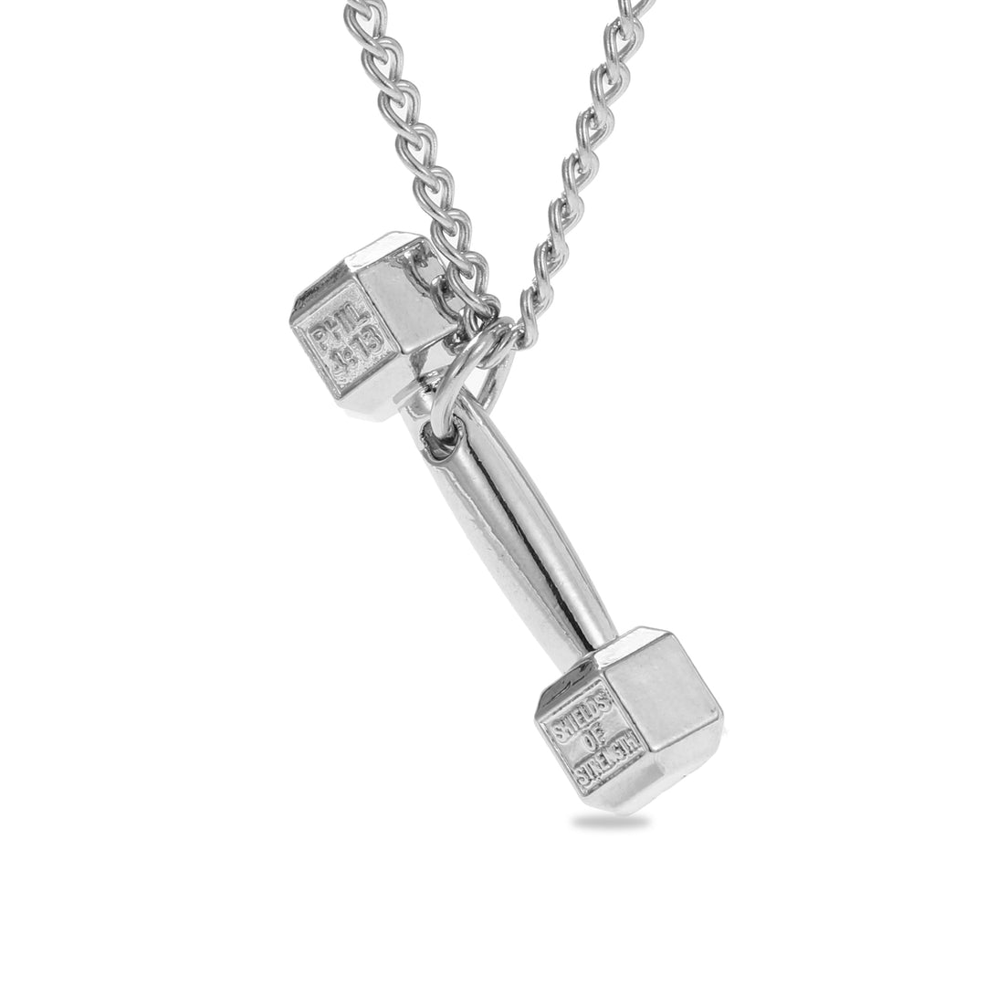Dumbbell Silver Chain