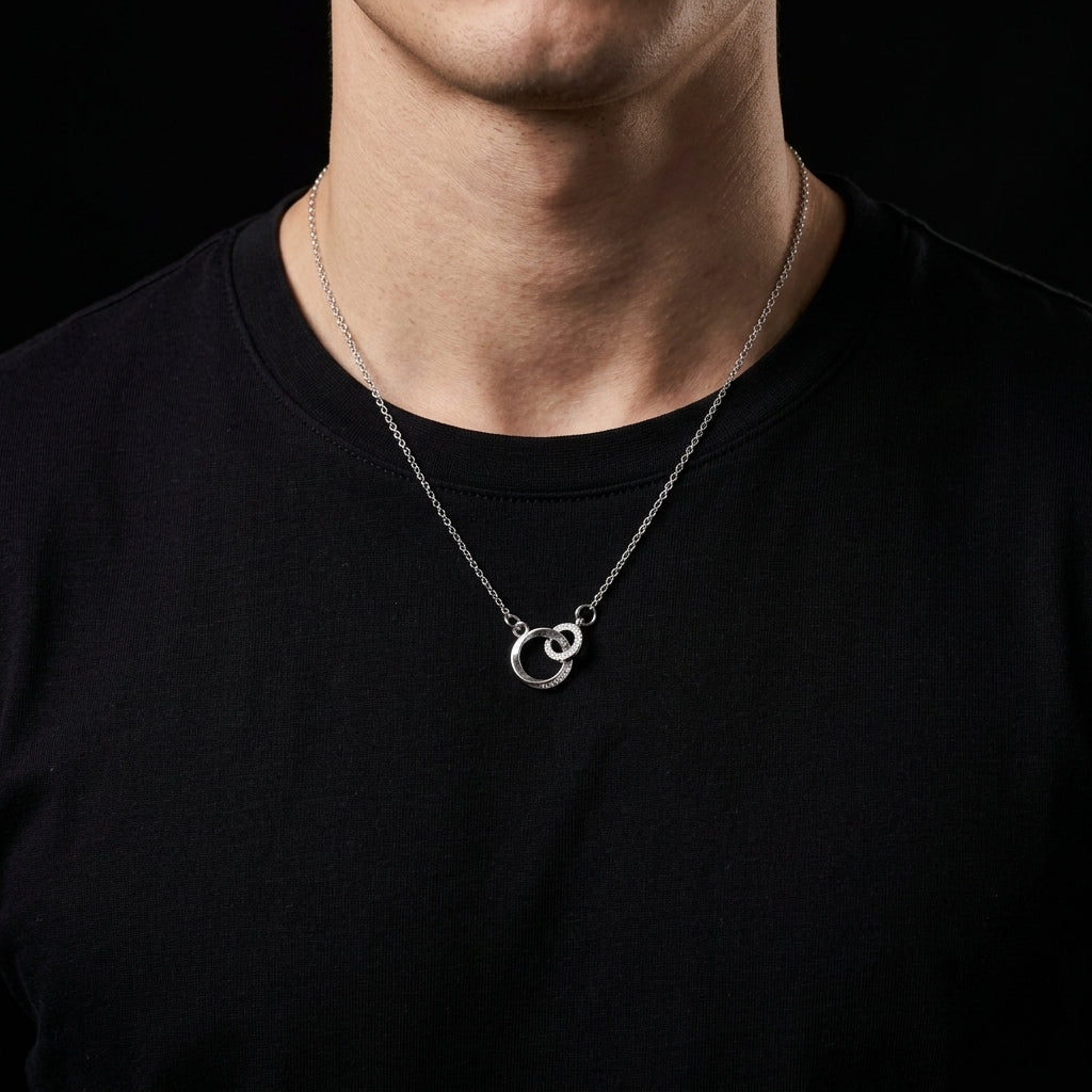 Enduring Circles Silver Chain