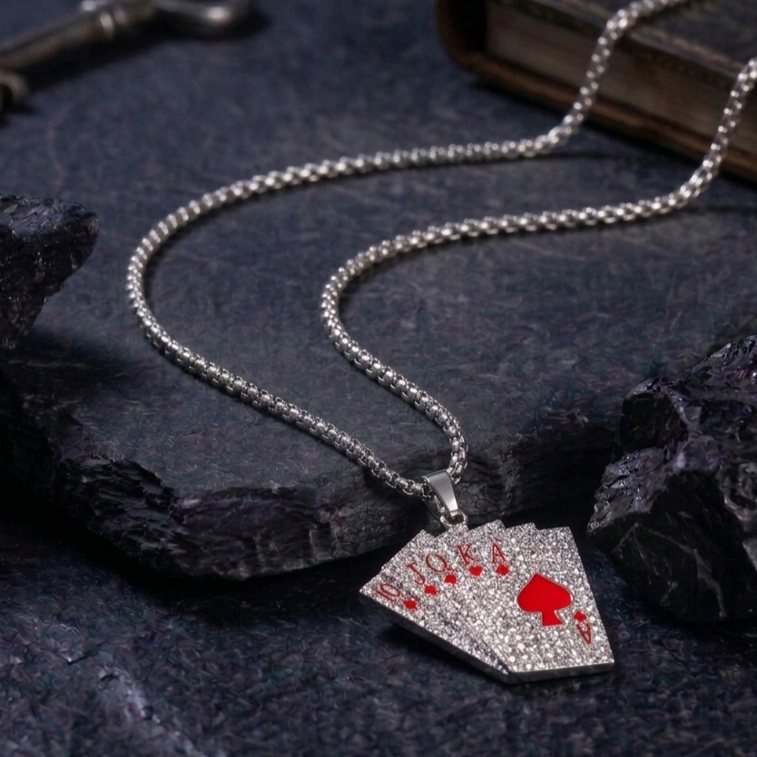 Red Pip Cards Chain
