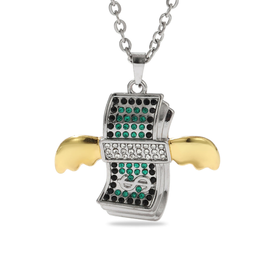 Flying Dollar Chain - Silver