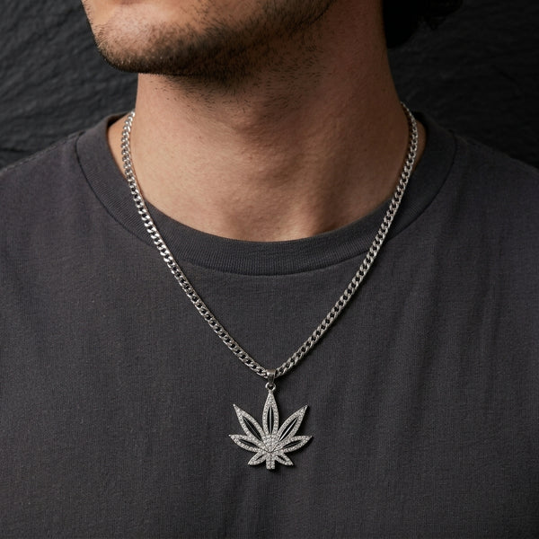 Cannabis Leaf Golden Chain