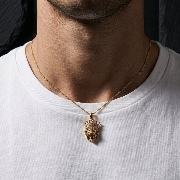 Leo Gold King Pendant