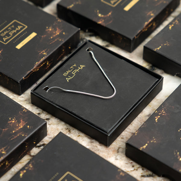 Round Snake Silver Chain