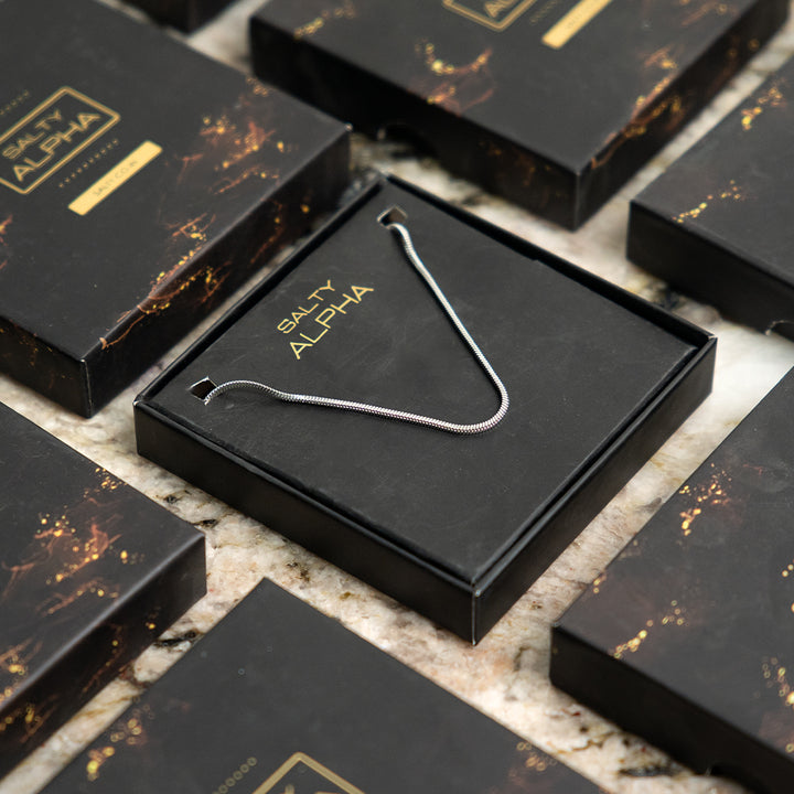 Round Snake Silver Chain