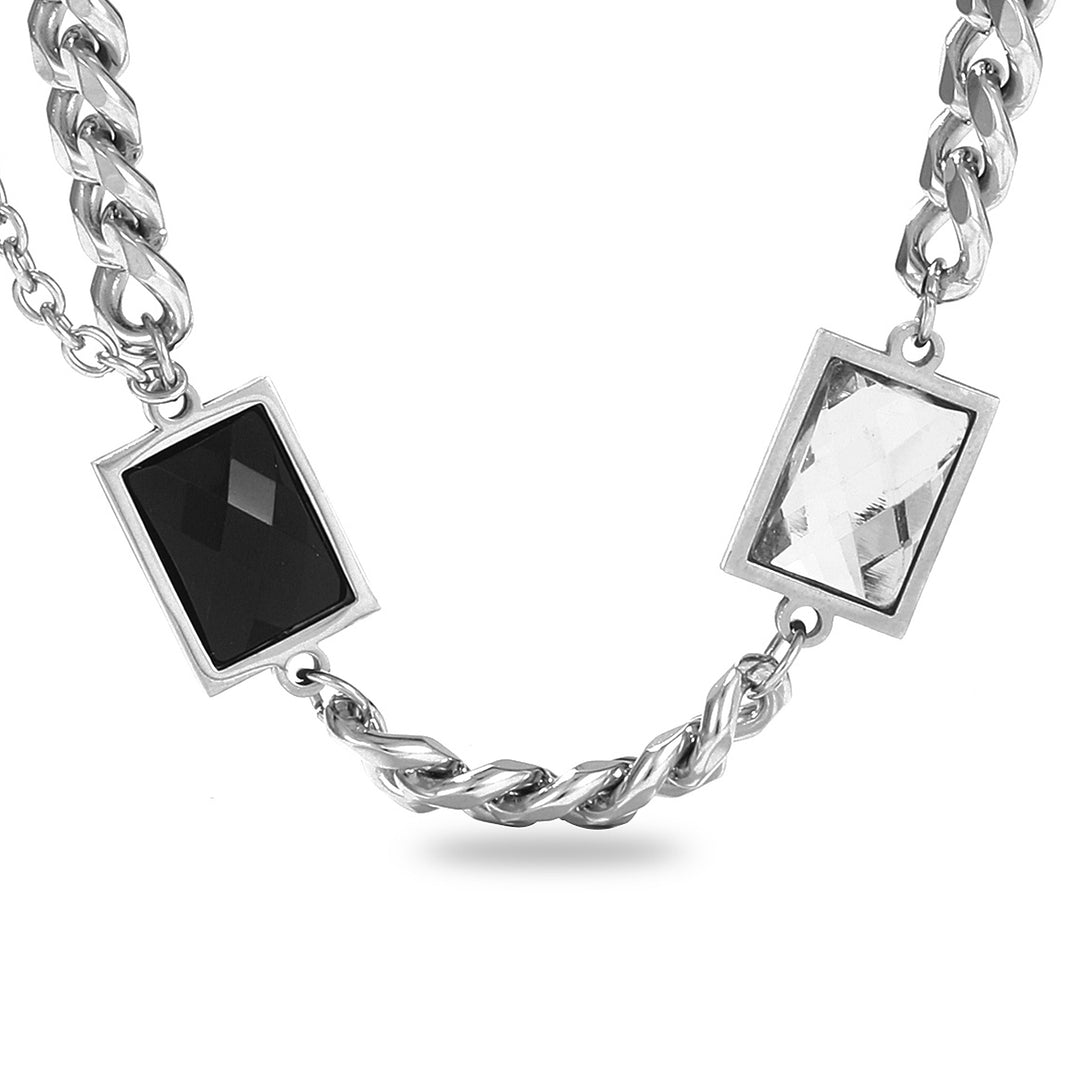 Dainty Black Stone Chain