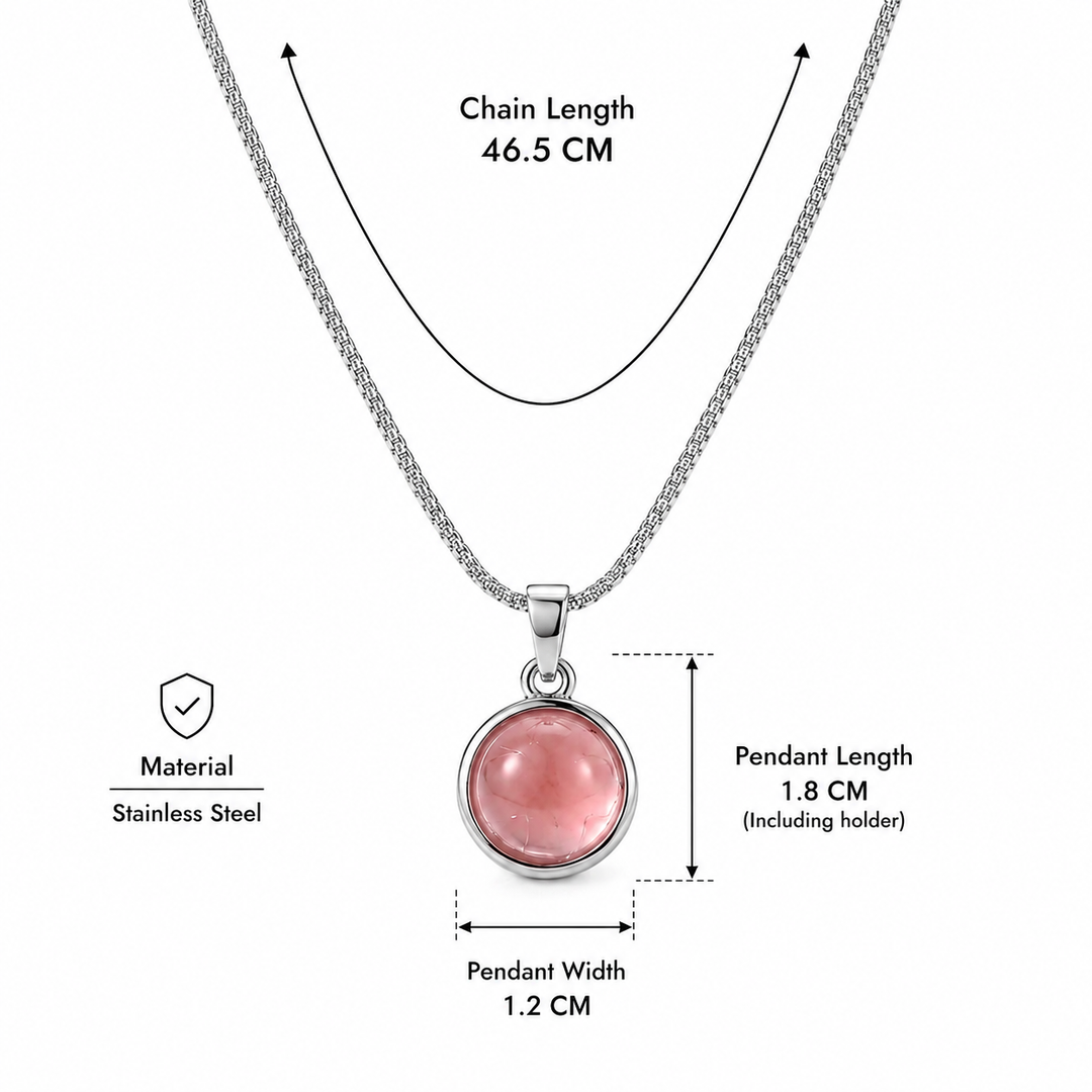Moon Stone Healing Silver Chain