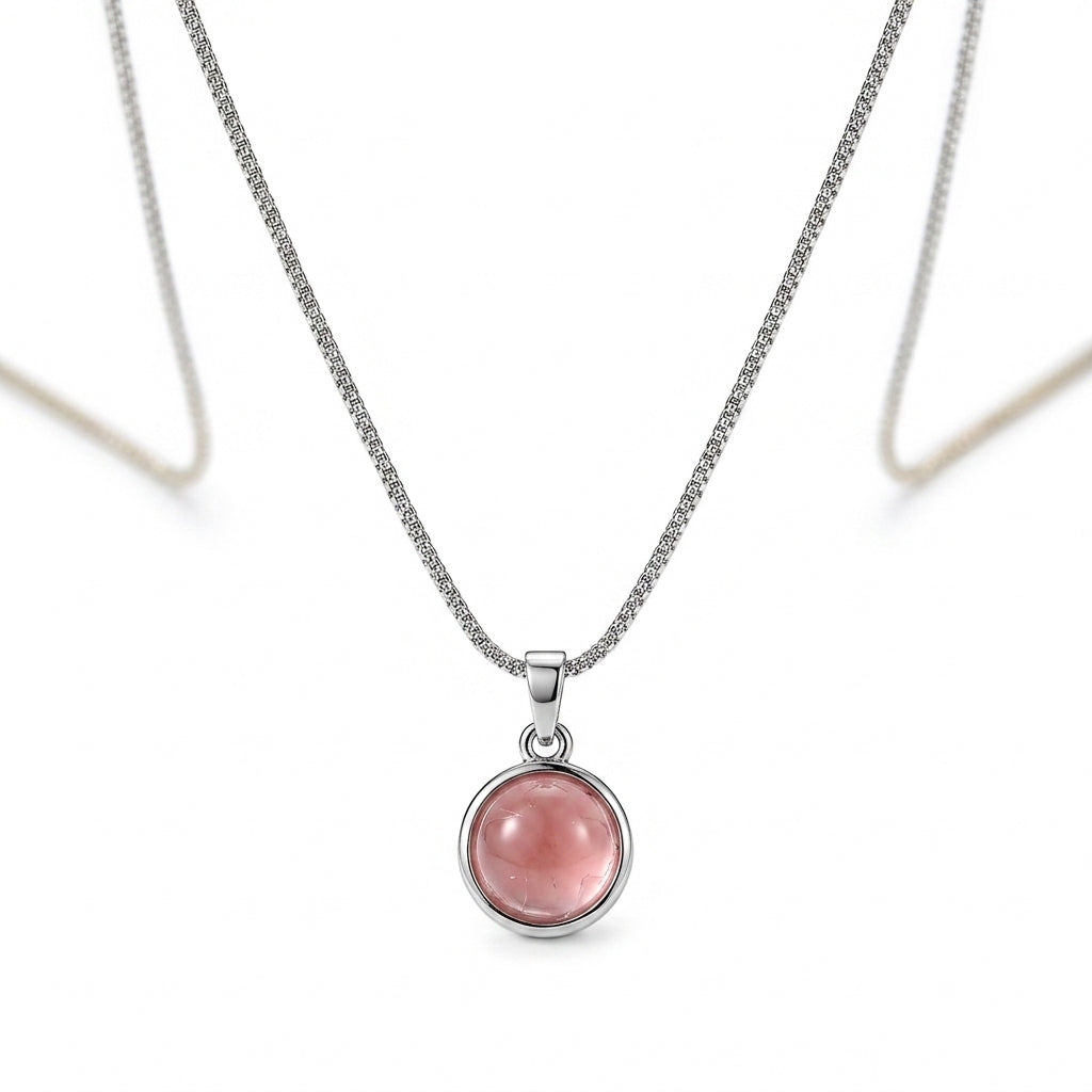 Moon Stone Healing Silver Chain