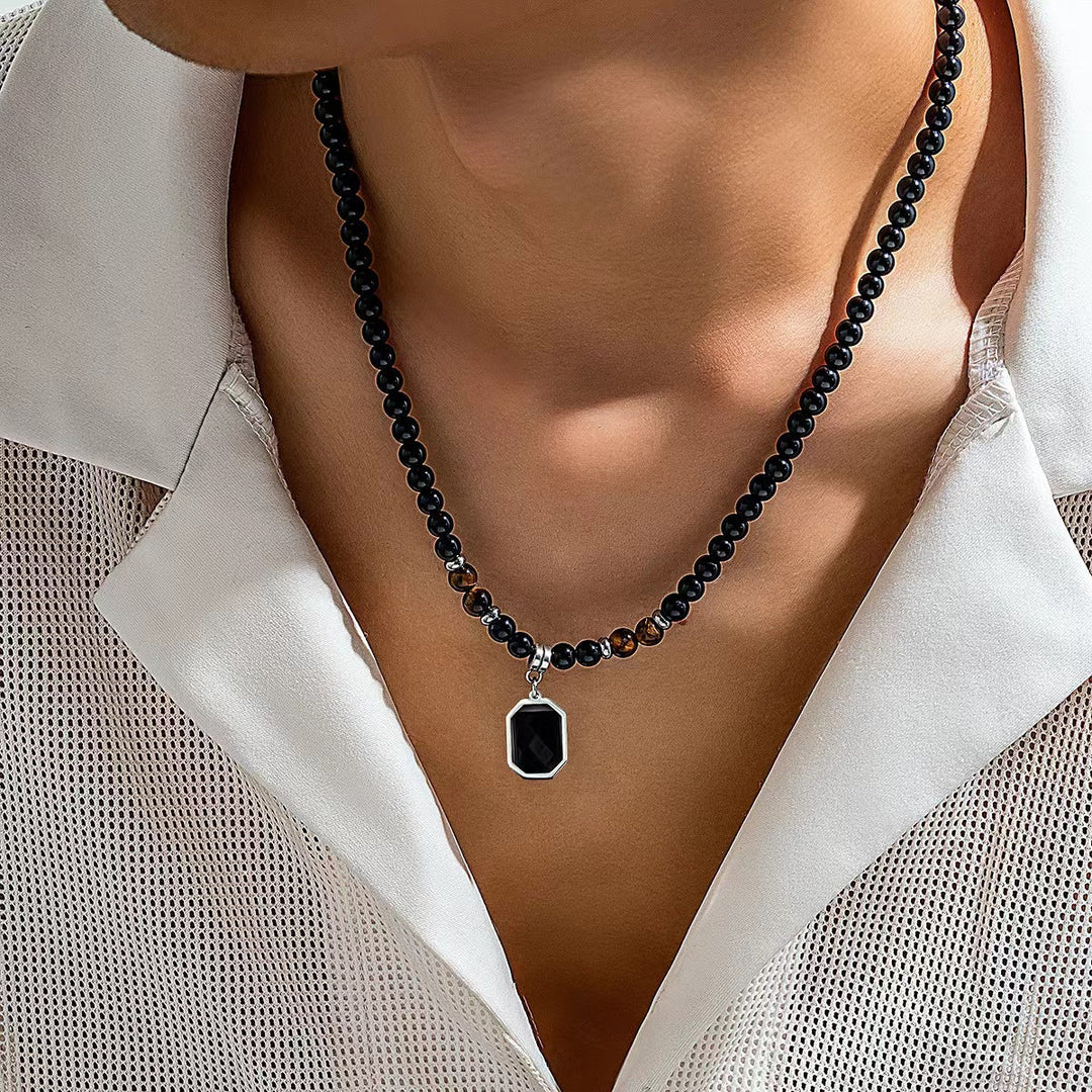 Black Magic Beads Necklace - Salty Accessories