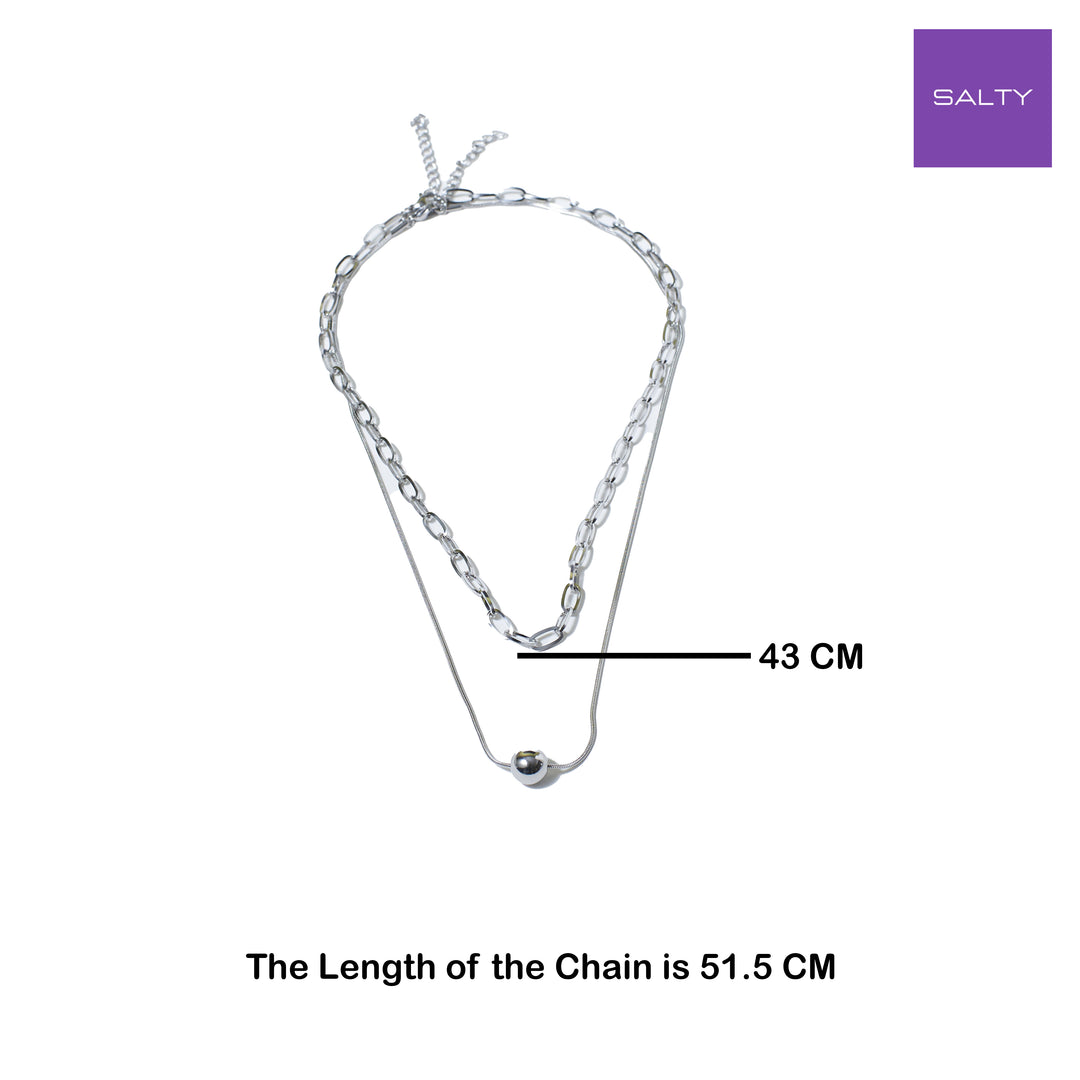 Gentle Drape Silver Chain