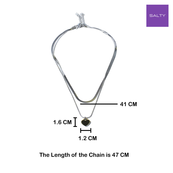 Love & Luster Layered Silver Chain