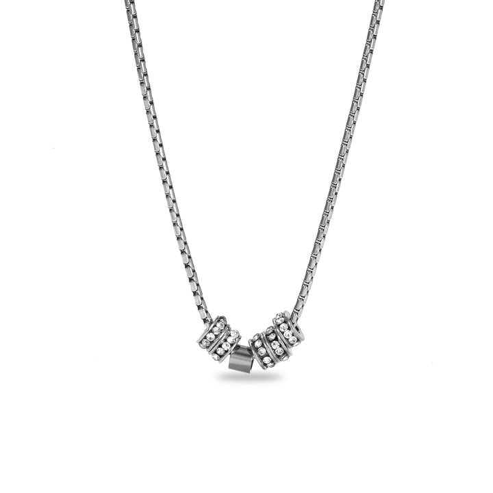 Twinkling Rings Silver Chain