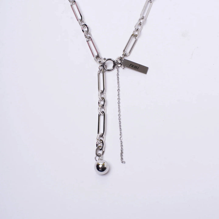 Personalised Sleek Silver Strata Necklace - Salty Accessories