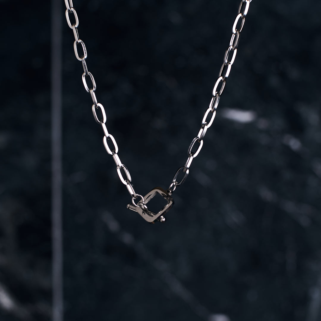 Minimal Toggle Silver Chain - Salty Accessories