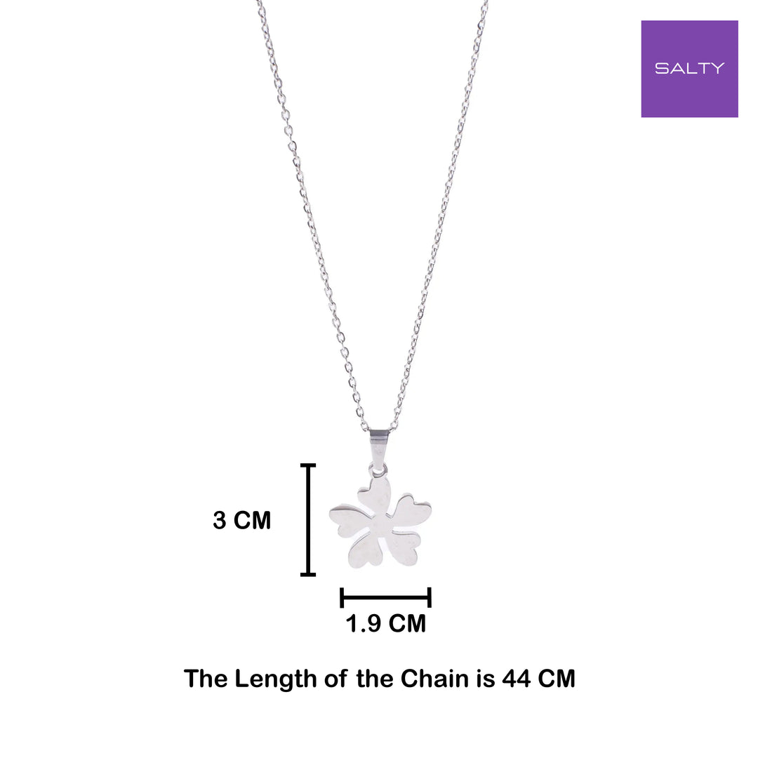 Leafy Loomed Silver Chain