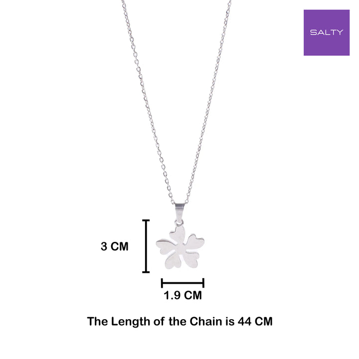Leafy Loomed Silver Chain