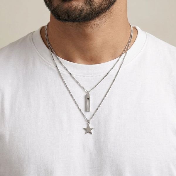 Starry Night Silver Chain