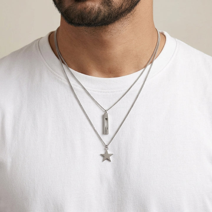 Starry Night Silver Chain